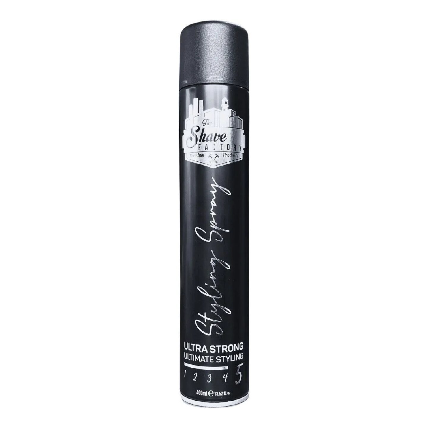 Laque coiffante professionnelle The Shave Factory – Ultra Forte (400 ml)